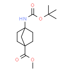 methyl 4-{[(tert-butoxy)carbonyl]amino}bicyclo[2.2.1]heptane-1-carboxylate结构式