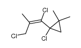 2-chloro-2-(1,3-dichloro-2-methyl-2-prop-1-enyl)-1,1-dimethylcyclopropane Structure