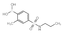 2-甲基-4-(N-丙基磺酰基)苯硼酸结构式
