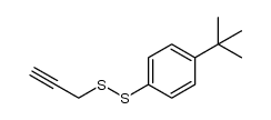 1-tert-butyl-4-(prop-2-ynyldithio)benzene结构式