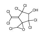 2,4,4,6,6-Pentachloro-7-dichloromethylene-1-oxa-spiro[2.4]heptan-5-ol结构式