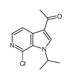 1-(7-氯-1-异丙基-1H-吡咯并[2,3-c]吡啶-3-基)乙酮结构式