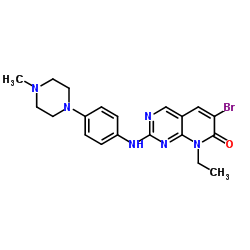 6-溴-8-乙基-2-((4-(4-甲基哌嗪-1-基)苯基)氨基)吡啶并[2,3-d]嘧啶-7(结构式