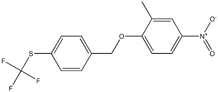 2-(4-TRIFLUOROMETHYLTHIOBENZOXY)-5-NITROTOLUENE Structure