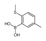 5-methyl-2-(methylthio)phenylboronic acid Structure