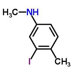 3-Iodo-N,4-dimethylaniline Structure