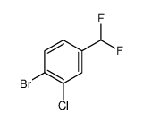 1-bromo-2-chloro-4-(difluoromethyl)benzene Structure