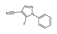 5-FLUORO-1-PHENYL-1H-PYRAZOLE-4-CARBONITRILE Structure