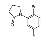 1-(2-溴-5-氟苯基)吡咯烷-2-酮结构式