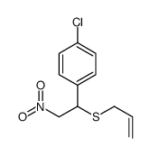 1-chloro-4-(2-nitro-1-prop-2-enylsulfanylethyl)benzene Structure