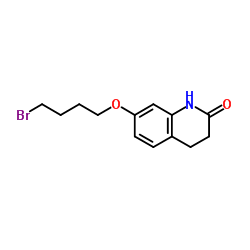 7-(4-溴丁氧基)-3,4-二氢-2(1H)-喹啉酮结构式