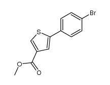 methyl 5-(4-bromophenyl)thiophene-3-carboxylate Structure
