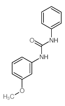 Urea,N-(3-methoxyphenyl)-N'-phenyl-结构式