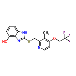 4-Hydroxy Lansoprazole Sulfide Structure