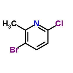 2-甲基-3-溴-6-氯吡啶结构式