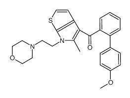 4-methoxyphenyl-(5-methyl-6-(2-(4-morpholinyl)ethyl)-6H-thieno(2,3-b)pyrrol-4-yl)phenylmethanone Structure