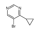 5-溴-4-环丙基嘧啶结构式