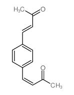 4-[4-(3-oxobut-1-enyl)phenyl]but-3-en-2-one Structure
