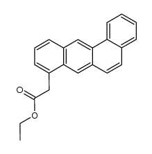 Ethyl-1,2-benzanthracen-5-acetat结构式