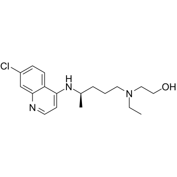 R-Hydroxychloroquine structure