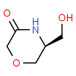 (S)-5-(Hydroxymethyl)morpholin-3-one Structure