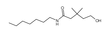 N-heptyl-3,3-dimethyl-5-hydroxypentanamide Structure