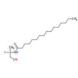 R-棕榈酰基-(1-甲基)乙醇酰胺结构式