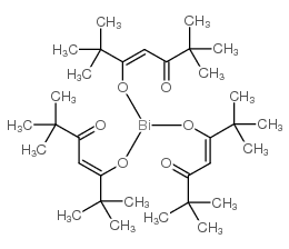 三(2,2,6,6-四甲基-3,5-庚二酮)铋(III)结构式
