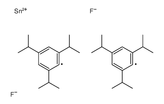 difluoro-bis[2,4,6-tri(propan-2-yl)phenyl]stannane结构式