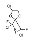 4-chloro-2,2-bis[chloro(difluoro)methyl]-1,3-dioxolane结构式