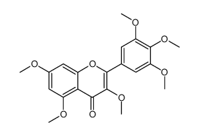 2-(3,4,5-Trimethoxyphenyl)-3,5,7-trimethoxy-4H-1-benzopyran-4-one Structure