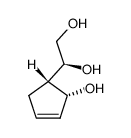 (1R,5S,1'S)-5-(1',2'-Dihydroxyethyl)cyclopent-2-en-1-ol结构式