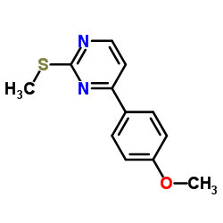 4-(4-methoxyphenyl)-2-(methylthio)pyrimidine Structure