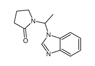 1-(2-Oxopyrrolidin-1-yl)-1-(benzimidazol-1-yl)ethane结构式