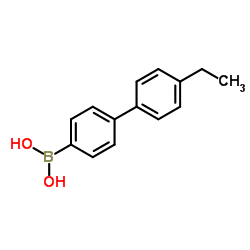 (4'-Ethyl-4-biphenylyl)boronic acid Structure