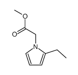 1H-Pyrrole-1-aceticacid,2-ethyl-,methylester(9CI) Structure