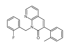 1-[(2-fluorophenyl)methyl]-3-(2-methylphenyl)-1,8-naphthyridin-2-one Structure