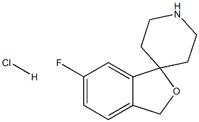 6-Fluoro-3H-spiro[2-benzofuran-1,4'-piperidine] hydrochloride Structure