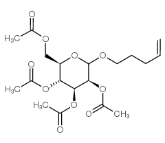pent-4-enyl-2,3,4,6-tetra-o-acetyl-d-mannopyranoside结构式