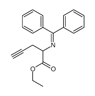 ethyl 2-(benzhydrylideneamino)pent-4-ynoate Structure