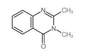 2,3-二甲基-3H-喹唑啉-4-酮结构式