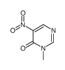 3-methyl-5-nitropyrimidin-4-one结构式