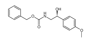 (S)-(+)-[2-hydroxy-2-(4-methoxy-phenyl)-ethyl]-carbamic acid benzyl ester Structure