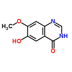 6-Hydroxy-7-methoxy-3,4-dihydroquinazolin-4-one structure