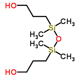 1,3-bis(3-hydroxypropyl)tetramethyldisiloxane Structure