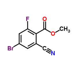 Methyl 4-bromo-2-cyano-6-fluorobenzoate Structure