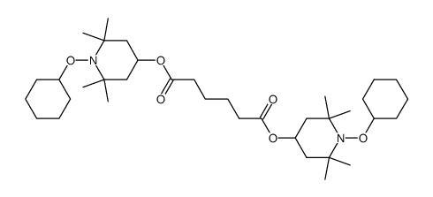 bis(1-cyclohexyloxy-2,2,6,6-tetramethylpiperidin-4-yl) adipate Structure