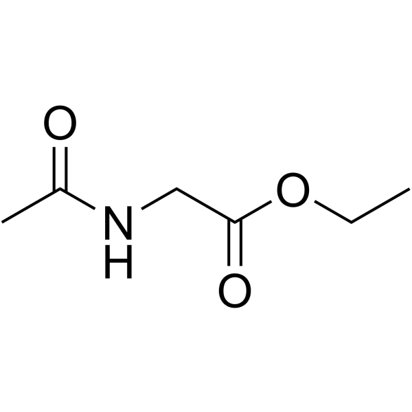 N-乙酰甘氨酸乙酯结构式