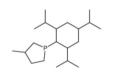 3-methyl-1-[2,4,6-tri(propan-2-yl)cyclohexyl]phospholane Structure