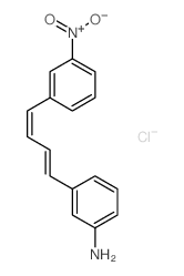 Benzenamine,3-[4-(3-nitrophenyl)-1,3-butadien-1-yl]-, hydrochloride (1:1)结构式